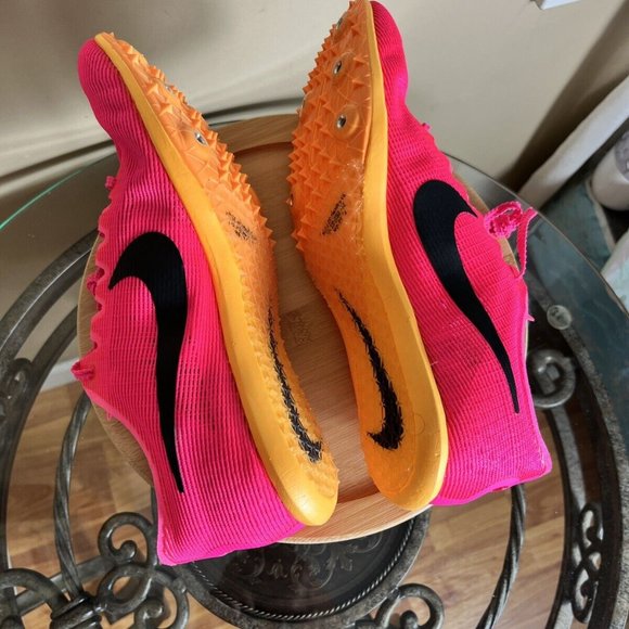 Nike Zoom Mamba 6‎ 'Hyper Pink Orange' Track Spikes Shoes DR2733-600 Mens Sz 8.5 - Picture 6 of 8